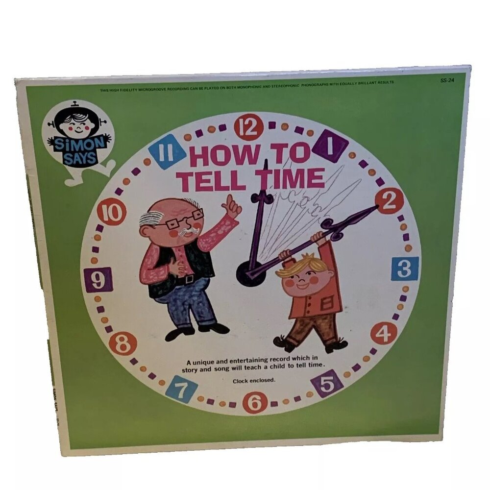 D.P. Bolgen How To Tell Time (Vinyl, 1964) Simon Says SS 24 VG LP Record Album